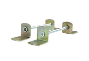 set L-beslag (2 boutjes + 4 beugeltjes + 2 busjes)