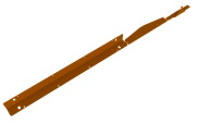 Fixed Height Line (nr 1) verbinding recht weervast staal (corten)