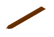 Platte grondpen t.b.v. Flexline en Rigidline 100 en 150 mm Weervast
