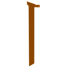 Fixed Height Line (nr 3) verbinding buitenhoek weervast staal (Corten)