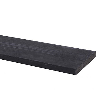Grenen plank - geïmpregneerd 140x17 mm zwart  - 90 cm