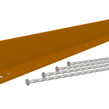Hardline 100x2200 mm, Weervast (corten) incl. 4 grondnagels en verbindingsset