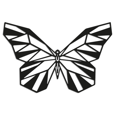 Metalen wanddecoratie Butterfly 2.0-Large