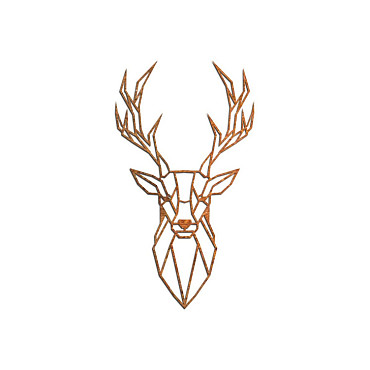 Cortenstaal wanddecoratie Deer 1.0-Small