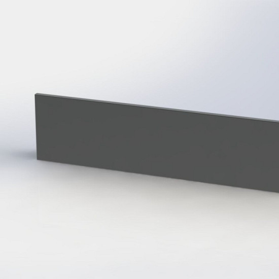 Gepoedercoat staal keerwand recht 200mm (hoogte 40cm)