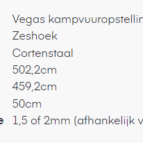 Cortenstaal plantenbak Kampvuur opstelling met Bankje