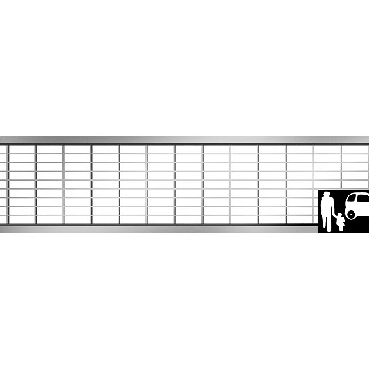 ACO Maasrooster RVS 30/10, L=1000 mm