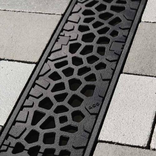 Aco Voronoï rooster gietijzer, L= 500mm