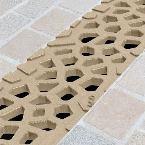 Aco Voronoï rooster gietijzer, L= 500mm Citrine