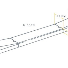 Inritband mv30x16-28/30x25 rechts grijs vis