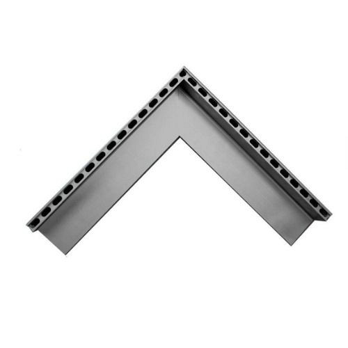 Sleufgoot aluminium Sidedrain/75 buitenhoek 500/500 mm