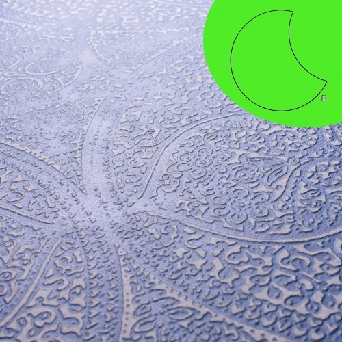 Keramische staptegel TD Decor rond Ø120x2 cm Doily Blu Notte - model B