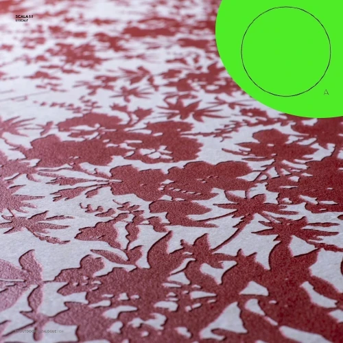 Keramische staptegel TD Decor rond Ø120x2 cm Doily Rosso - model A