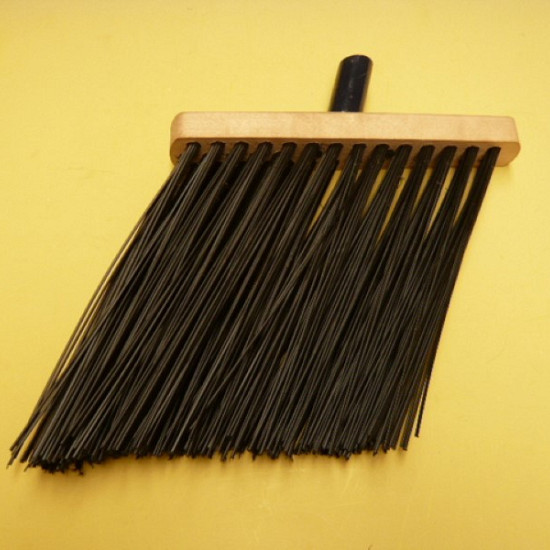 Gootbezem SOLIDE met zwarte Nylon vezel -