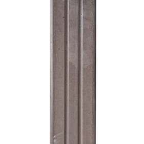 3-sponning bangkirai look Punt 9x9x275 (sponning 37 cm) Taupe