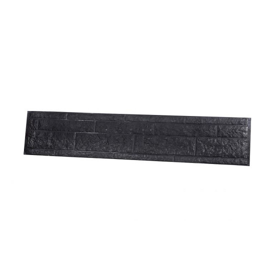 Betonplaat Rots motief dubbelzijdig 184x36x4.8 Antraciet
