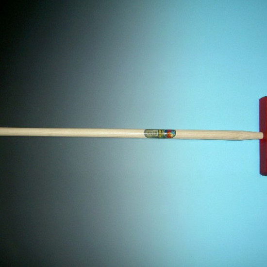 Kinderbezem rood, met steel ATLAS