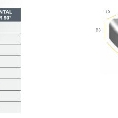Gazonband bochtstuk 10x20 4,50 uitw. grijs VIS K