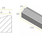 Infra Geleideband 5/20x20x100 grijs vis