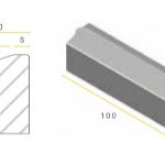Infra Geleideband 5/20x25x100 grijs vis
