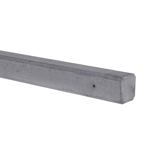 Tussenpaal tbv plantenbak Vlak 10x10x100 (sponning 37 cm) Grijs