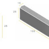 Infra Opsluitband 15x25x100 zwart vis