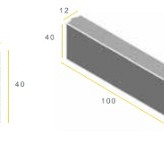 Infra Opsluitband 12x40x100 grijs vis K 11021