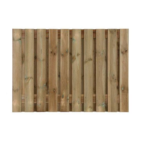 Grenen scherm 21 planks 17 mm - recht 180x130 cm (bxh)