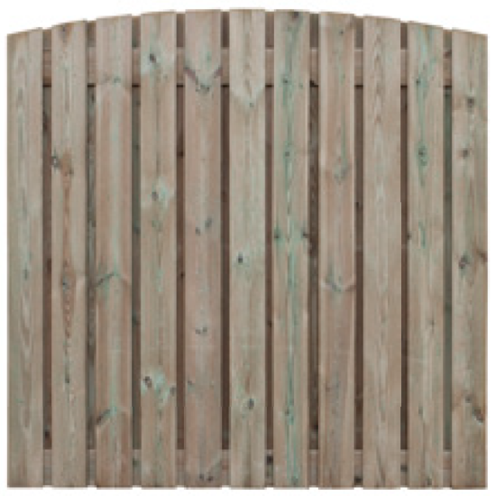Grenen scherm 23 planks 17 mm - toog 180x180 cm