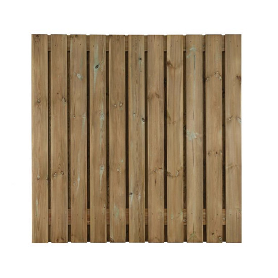 Grenen scherm 23 planks 17 mm - recht 180x170 cm (bxh)