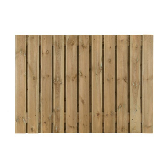 Grenen scherm 23 planks 17 mm - recht 180x70 cm