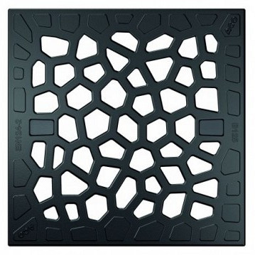 Voronoï rooster gietijzer, 250x250mm B125