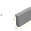 Infra Opsluitband 15x40x100 grijs vis K 11021