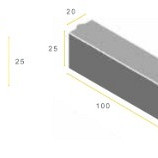 Infra Opsluitband 20x25x100 grijs vis K