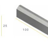 Infra RWP Geleideband 4/12x25x100 grijs vis