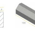 RWS-band 11,5/22,5x25x100 zwart vis