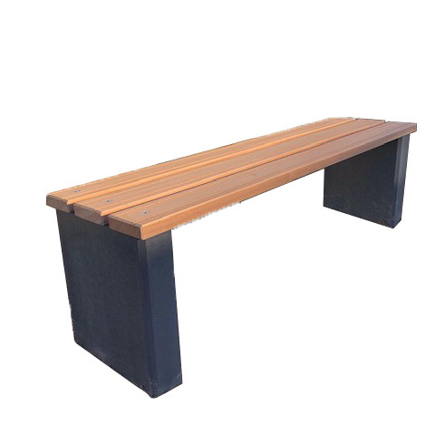 Bankje Biesbosch Antraciet compleet zitting Bangkirai 150x40x36 cm