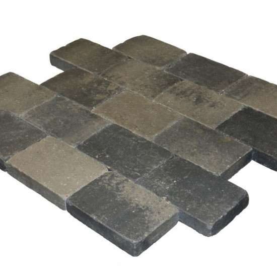 MB Drumstone 30x20x6 grijs/zwart genuanc