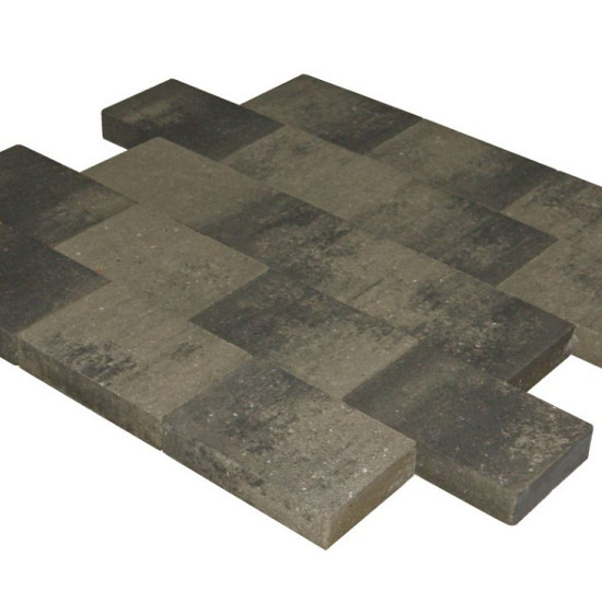 MB Vlakstone 30x20x6 grijs/zwart genuanc (geen staffelkorting)