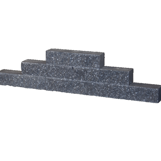 Splitblok Rox 37,7x9x8,9 noors antraciet