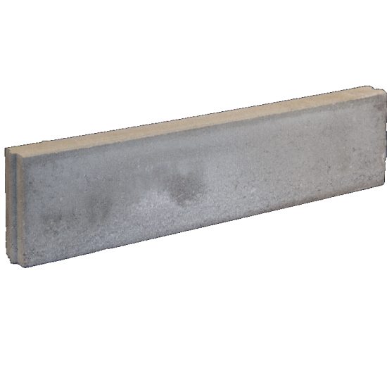 Kunstgras opsluitband 8x20x100cm Grijs