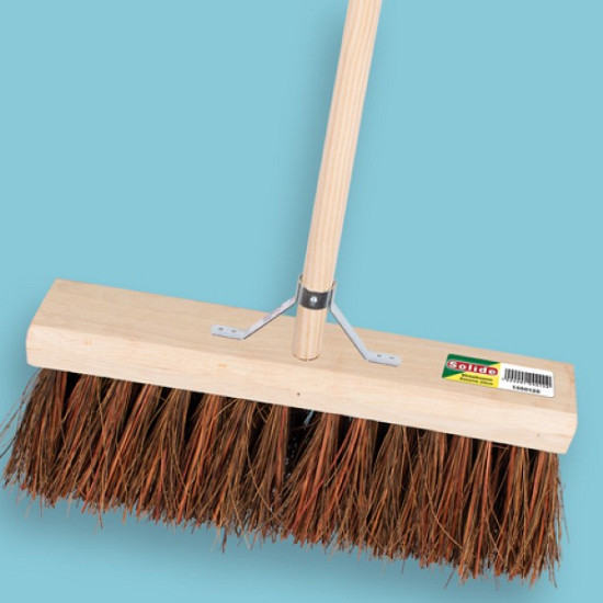 Stadsbezem SOLIDE 40 cm met IKAPÃ‰ steel 150 x 2,8 cm en stokhouder