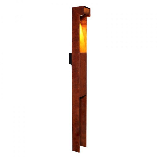 Tuinpaal Pro+ padverlichting met Niko New Hydro stopcontact corten