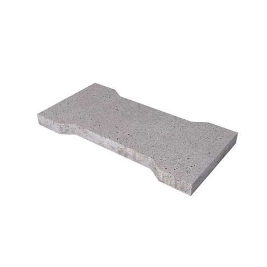 Eco-Tegel lang 100x50x7 cm Grijs