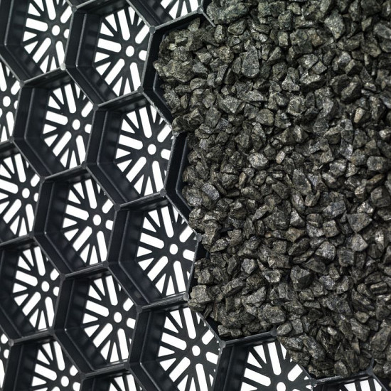 Gravel Aslon splitplaat 59,2x79x3 zwart (2,14 st. p/m²)