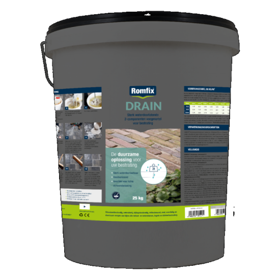 Romfix Drain 25 kg Basalt