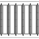 Grindrooster verzinkt staal L=1000mm