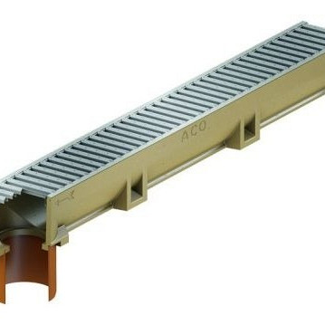 Aco Euroline goot L=1000 + onderuitloop incl verzinkt rooster