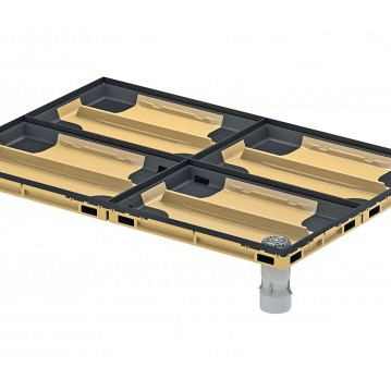 ACO Afwateringsaansluiting met bladvanger