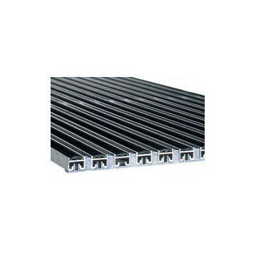 Aco Mat tbv schoonloper 60x60x2cm aluminium+rubber+zwart